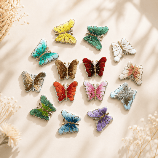 Embroidered Butterfly Applique Patch for DIY Decoration - dongccxicc