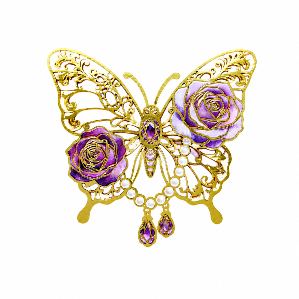 Butterfly Metal Bookmark – Elegant Gold-Tone Decorative Bookmark