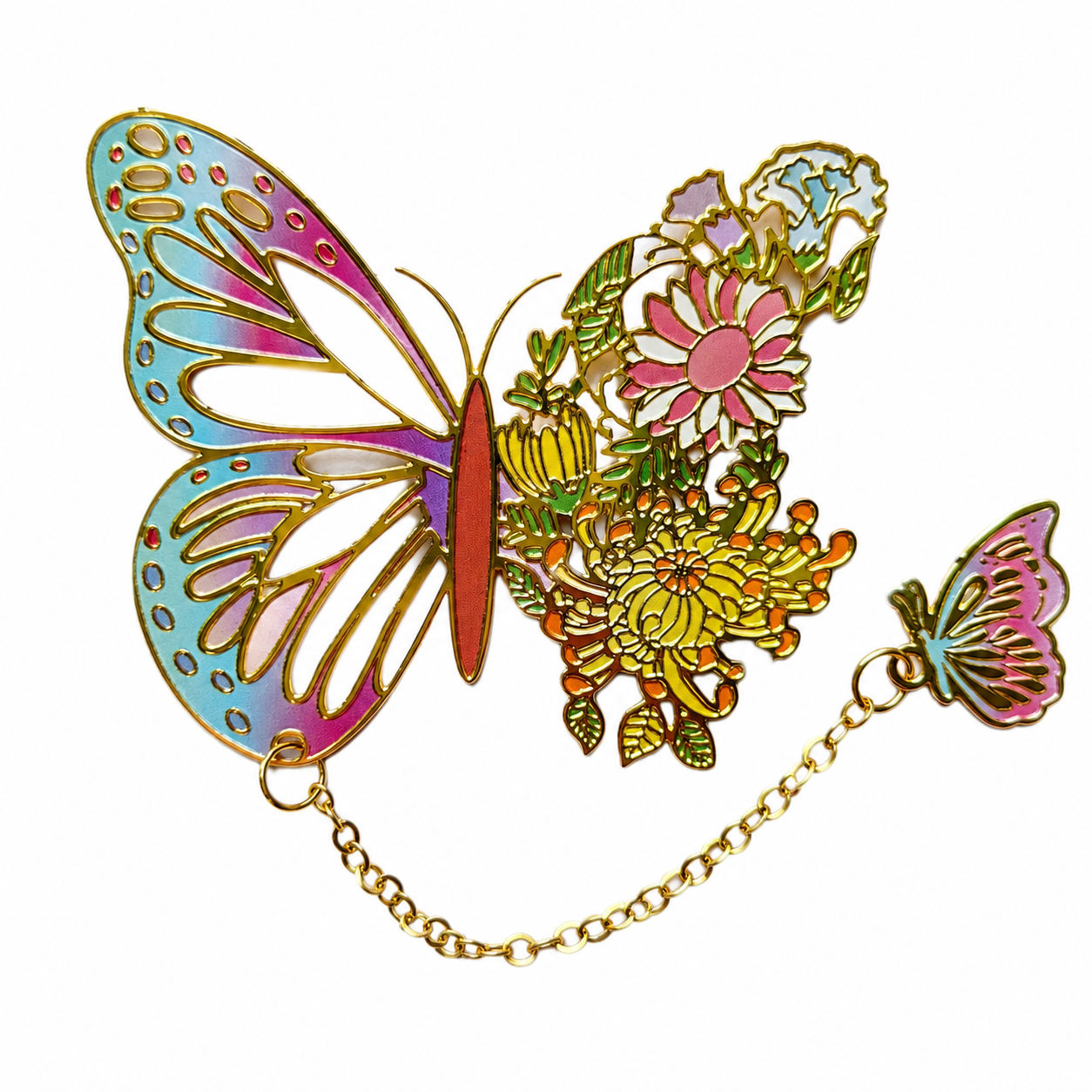 Vintage-Style Metal Butterfly Bookmark | Gift for Book Lovers