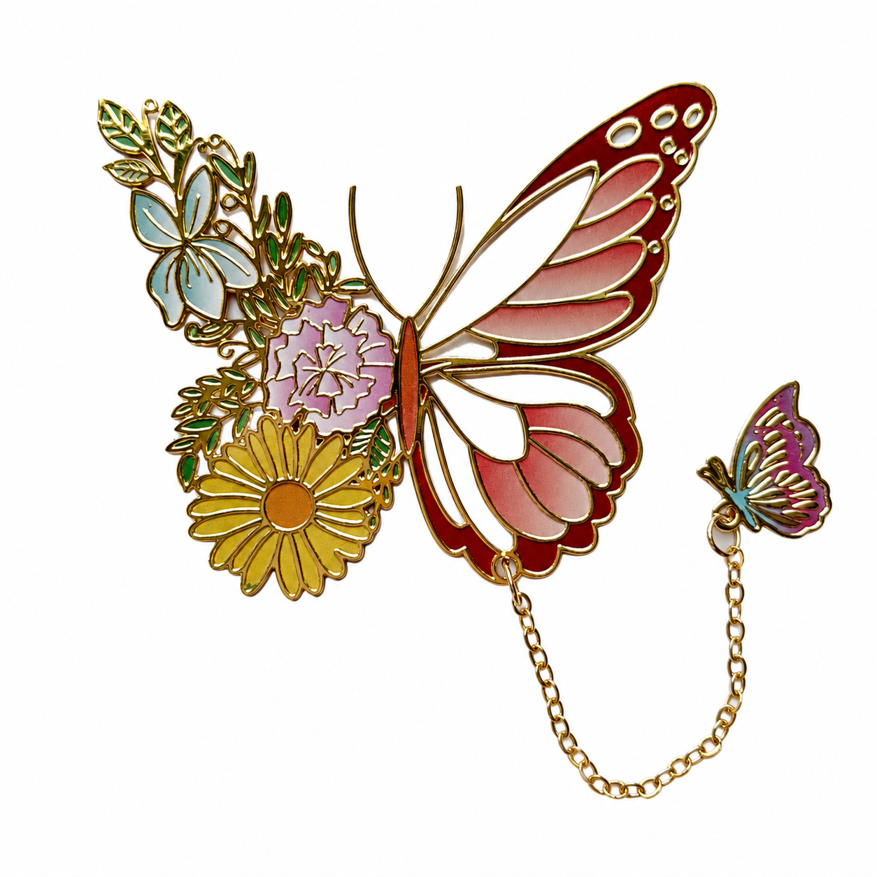 Vintage-Style Metal Butterfly Bookmark | Gift for Book Lovers