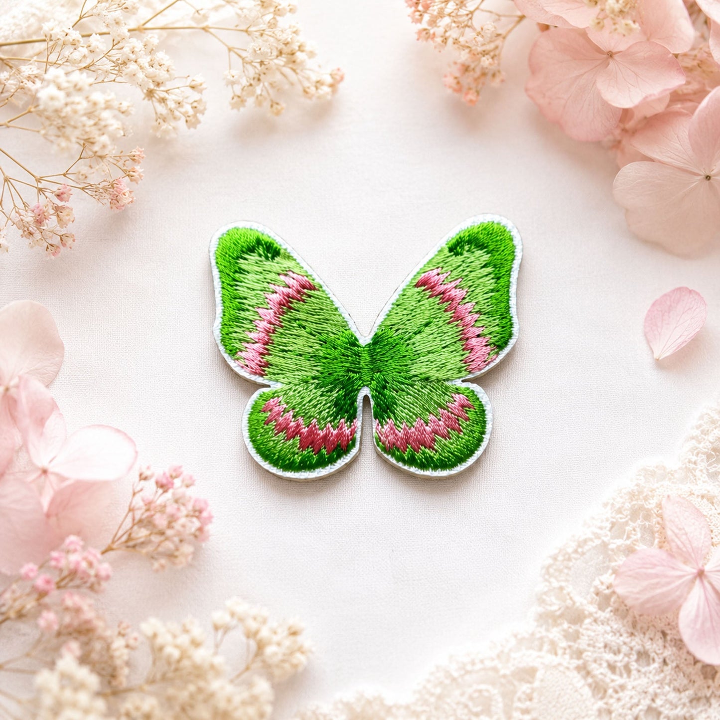Self - Adhesive Embroidered Butterfly Applique Patch - dongccxicc